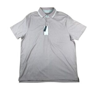 Rugby University Mens Liquid Cotton Polo Shirt XL Taupe Heat MR1848BC2 NWT